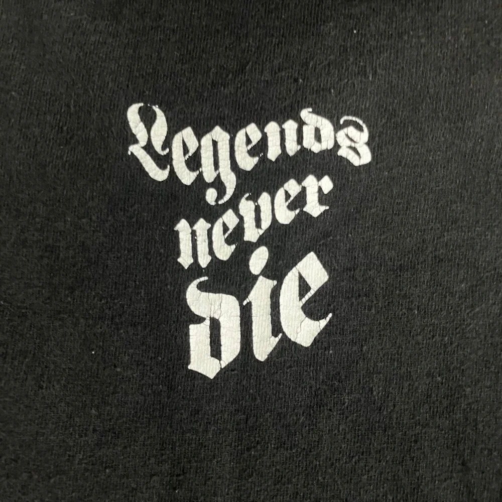 Juice WRLD Legends Never Die Album Cover Graphic T-Shirt Black Medium